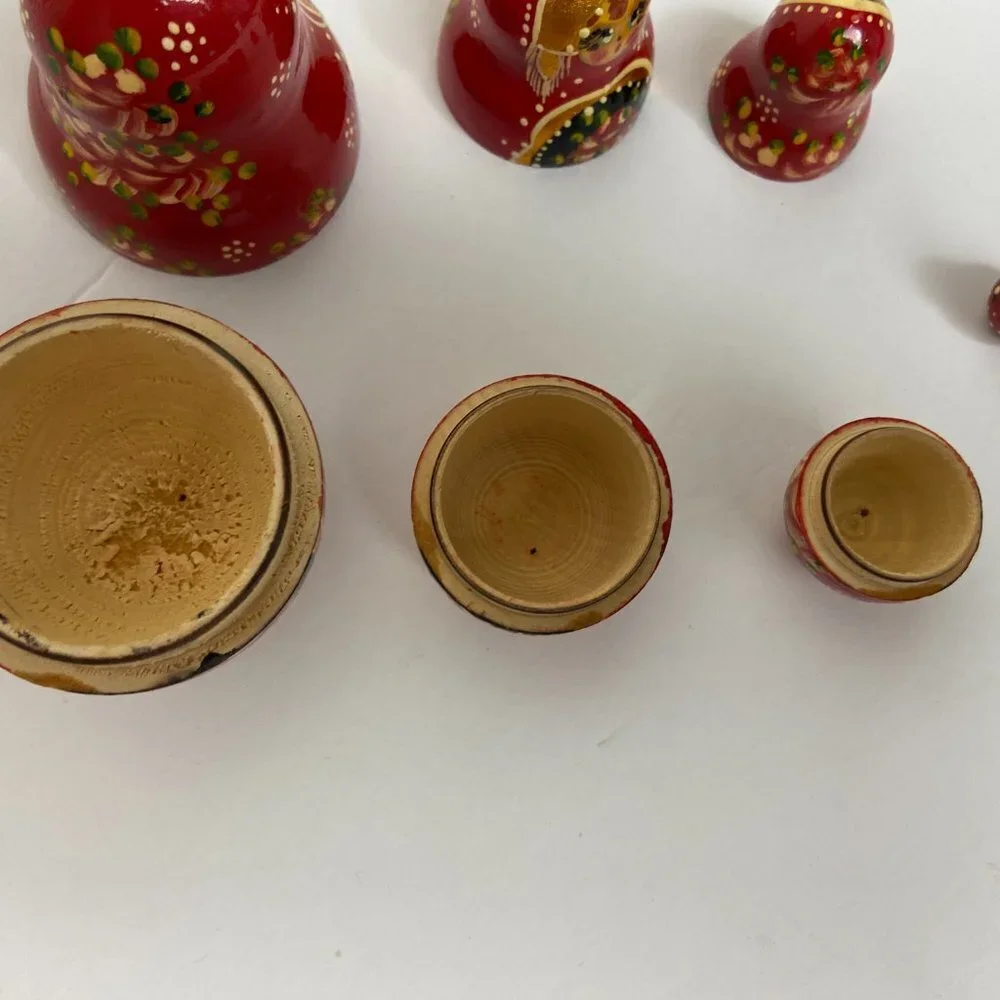 Vintage 1996s Sergiev Posad Russian Matryoshka Nesting Dolls